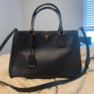 Prada Saffiano Double Zip Tote